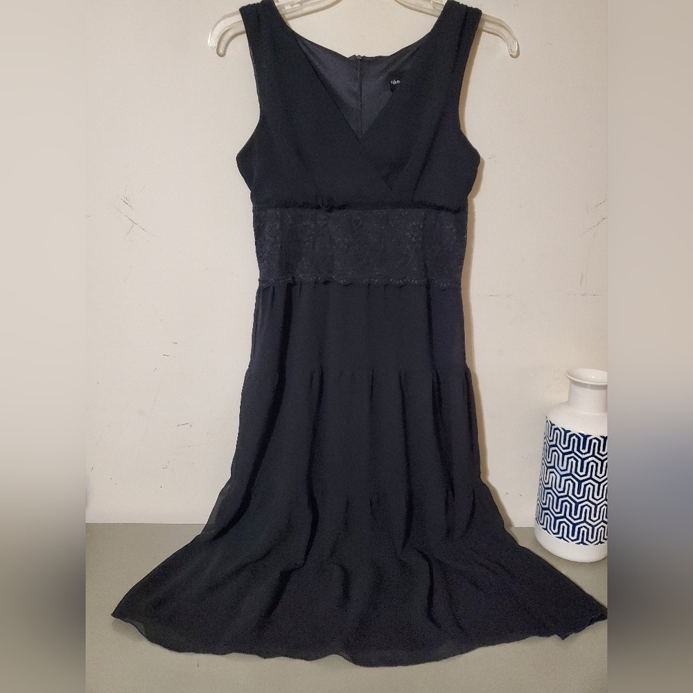 Y2k Black Sleeveless Lace Waist Layered Sheer Maxi Dress Vanp Whimsigoth Grunge